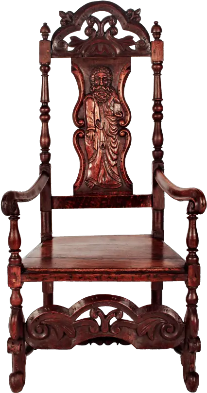  Download Medieval English Oak Throne King Wood Chair Png Throne Chair Png