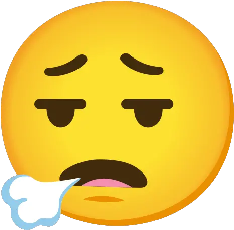  U200d Face Exhaling Emoji Exhale Emoji Png Vector Smiley Icon