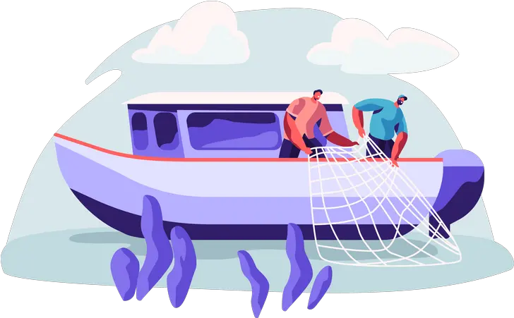  Fishing Boat Icon Download In Gradient Style Png Skype Fish Icon