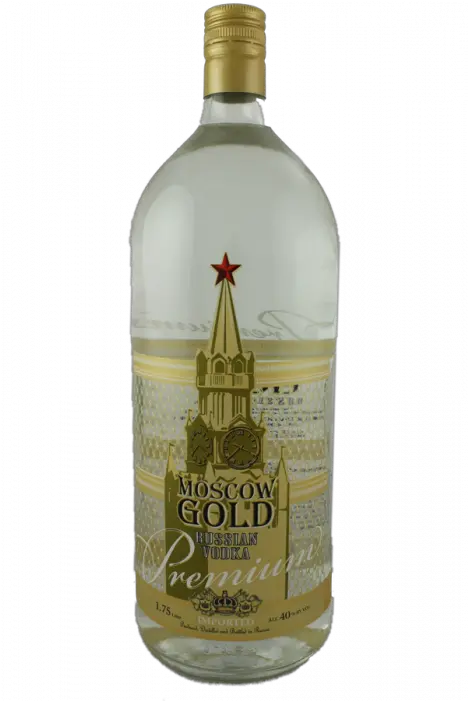  Moscow Gold Premium Vodka Glass Bottle Png Russian Vodka Png