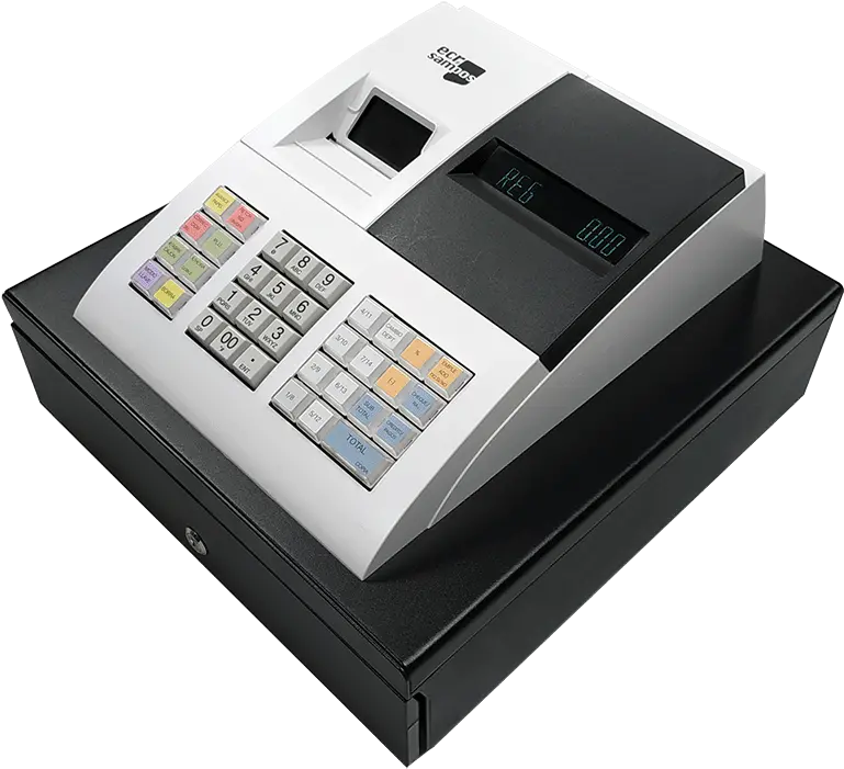  Cash Register Ecr Sampos Er 057s Economic With Small Caja Registradora Ecr Sampos Png Cash Register Png