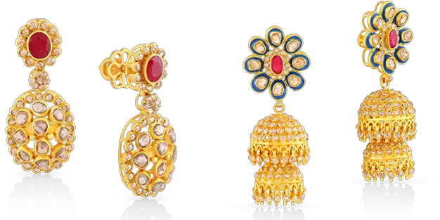  Jewel Set Png Free Download Jhumka Gold Earrings Design Jewel Png