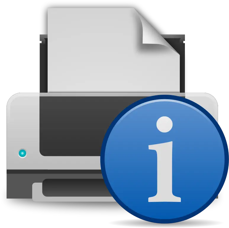  Printer Info Icon Openclipart Printer Info Png Info Icon Transparent