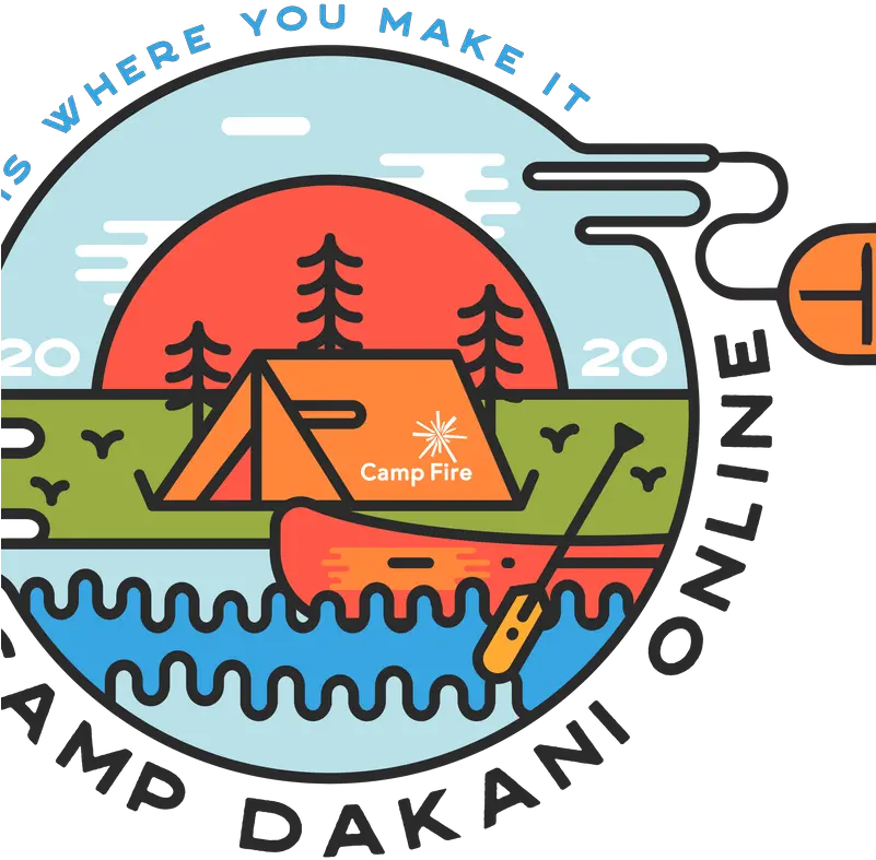  Camp Dakani Offers Virtual Summer Lake Badge Logo Png Summer Camp Icon