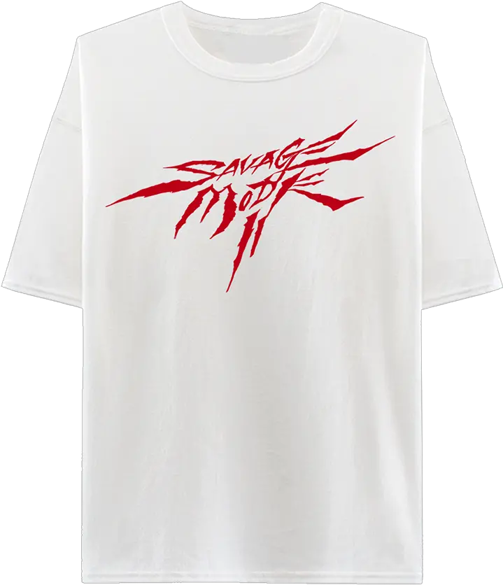  Many Men White Short Sleeve Png 21 Savage Transparent