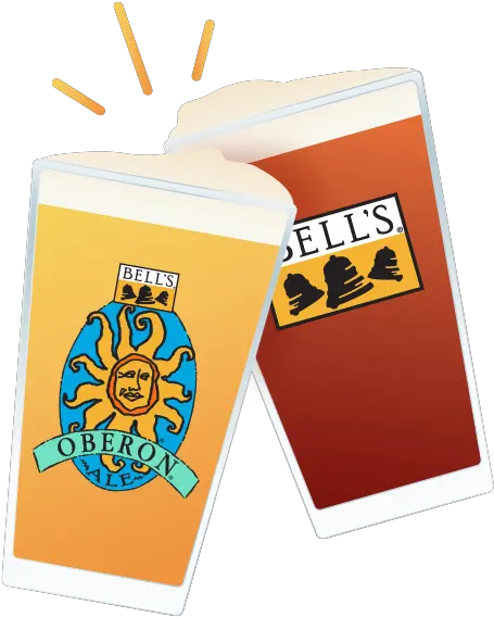  Cheers Pint Glassespng Bellu0027s Brewery Craft Beer In Oberon Beer Cheers Png