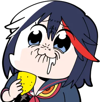  Ryuko Eating A Lemon Pop Team Epic Ryuko Lemon Png Pop Team Epic Transparent