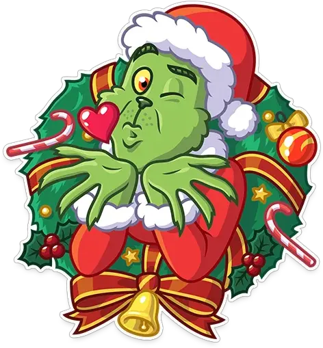  Grinch Stole Christmas Stickers Live Wa Stickers Grinch Christmas Png Grinch Icon