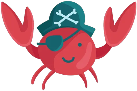  Cute Crab Pirate Eyepatch Transparent Png U0026 Svg Vector File Cancer Crab Png