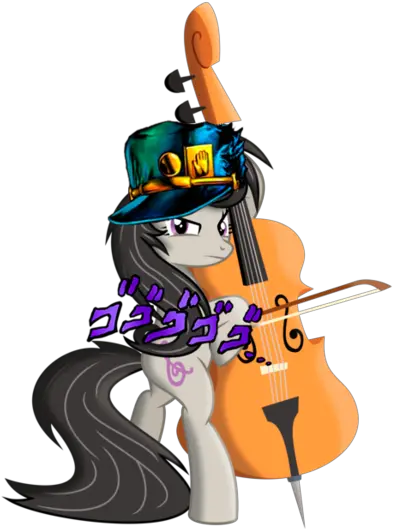  2084391 Octavia Pony Png Jojo Menacing Text Transparent