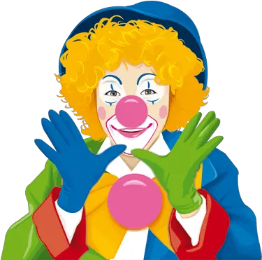  Colourful Clown Kids Sticker Tenstickers Scp 993 Png Clown Nose Png