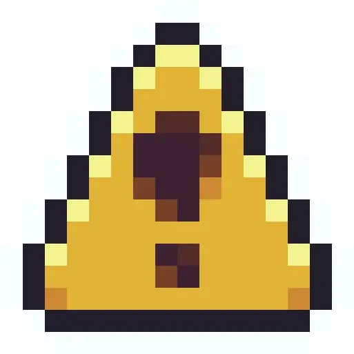  Caution Icon Mario Pixel Icon Collection Budder Minecraft Png Caution Png