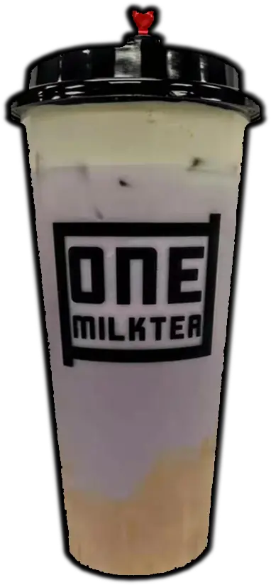  One Milk Tea Lid Png Bubble Tea Transparent