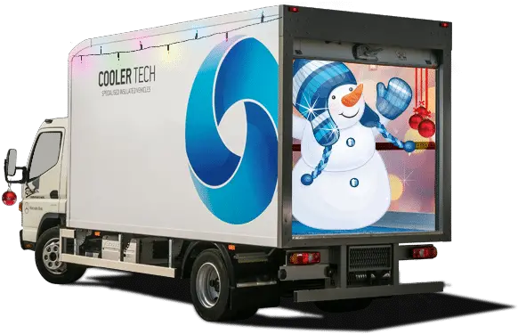  Coolertech Christmasbanner Coolertech Trailer Truck Png Christmas Banner Png