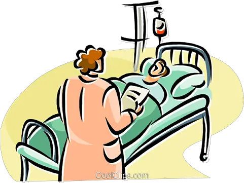  Royalty Free Vector Clip Art Cartoon In Hospital Bed Png Bed Clipart Png