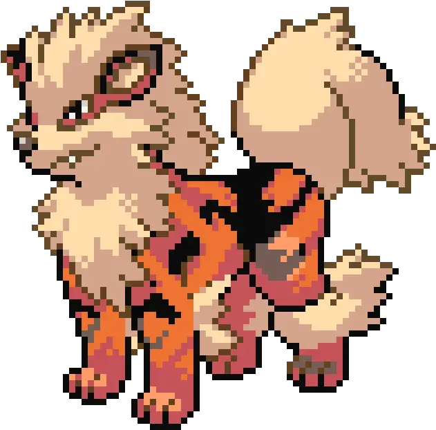  Arcanine Arcanine Pixel Art Png Arcanine Png