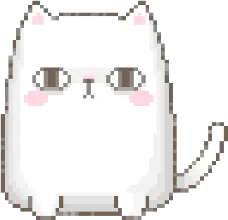  Cute Animated Cat Kawaii Pixel Art Gifs Transparent Pixel Cat Gif Png Transparent Animations