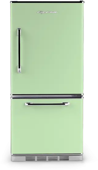  Bottom Freezer Refrigerator Big Chill Modern Made Fridge Png Vintage Fridge Png