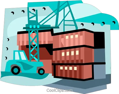  Forklift Loading Cargo Royalty Free Vector Clip Art Destinaciones Aduaneras De Salida Png Loading Icon Vector