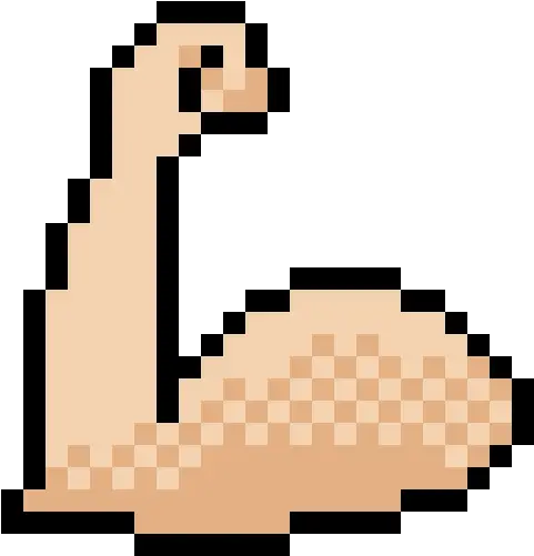  Muscle Pixel Art Maker Coins Pixel Art Png Muscle Arm Png