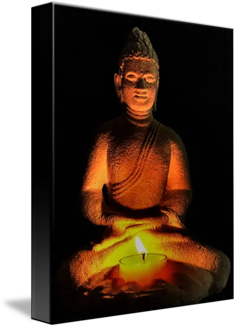  Buddha By Candle Light Celine Chamberlin Religion Png Buddha Icon