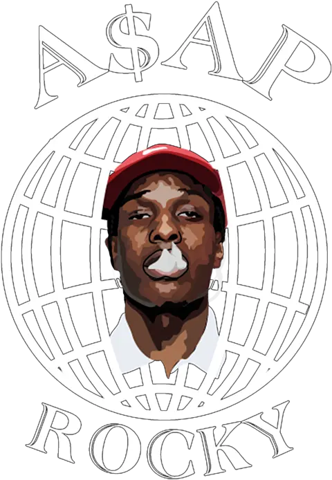  Asap Rocky Spiral Notebook Language Png Asap Rocky Logo