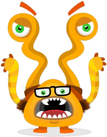  Screaming Monster Illustration Transparent Png U0026 Svg Monstruo Ilustracion Screaming Png