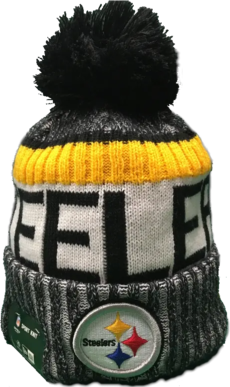  Pittsburgh Steelers Nfl 17 Sideline Pom Toque Knit Cap Png Steelers Png