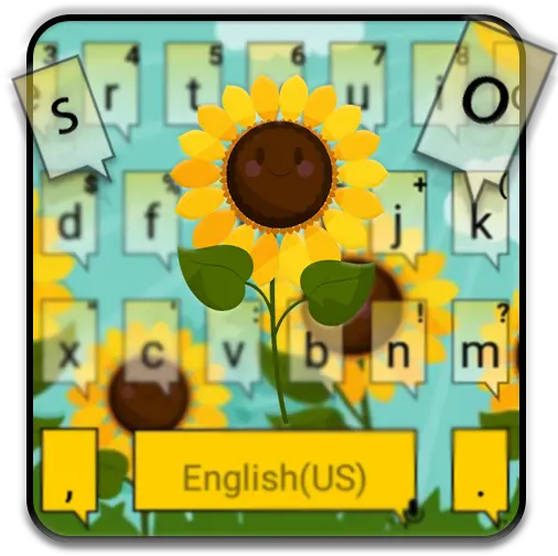  Sunflower Field Keyboard Theme Apps On Google Play Sunflower Png Sunflower Emoji Transparent