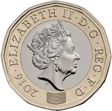  New British Pound Coin Transparent Png 1 Pound Coin Uk Coin Transparent