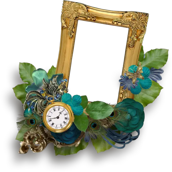  Picture Frames Flower Feather Frame Wreath For Picture Frame Png Wreath Transparent