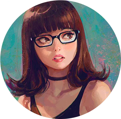  Icon Anime Girl And Circle Icons Gif 1181170 Digital Art Anime Semi Realistic Png Retro Anime Icon