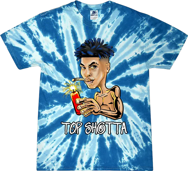  Dynamite Blue Tie Dye T Shirt Digital Download Nle Choppa T Shirt Png Tie Dye Png