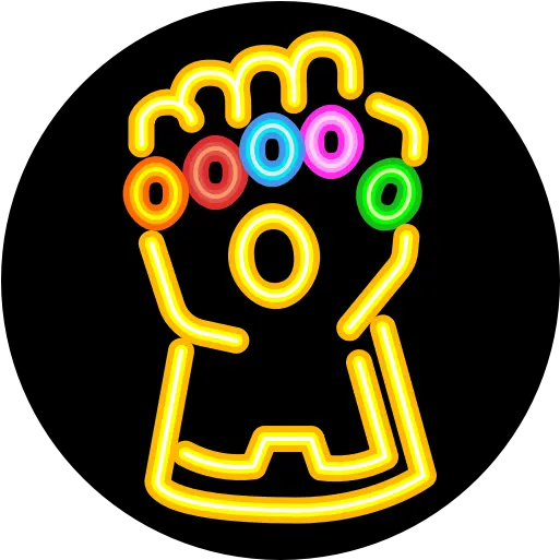  Gauntlet Infinity Stone Superhero Circle Png Infinity Gauntlet Logo