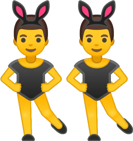  Men With Bunny Ears Emoji Meaning Png Bunny Ears Transparent