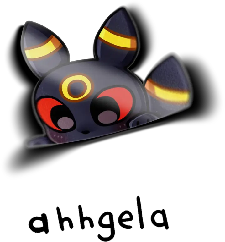  Umbreon Peeking Sticker Mouse Png Umbreon Png