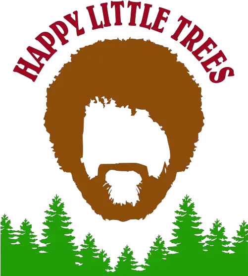  Happy Little Trees Funny Poster 12x18 Mcnay Art Museum Png Bob Ross Transparent Background