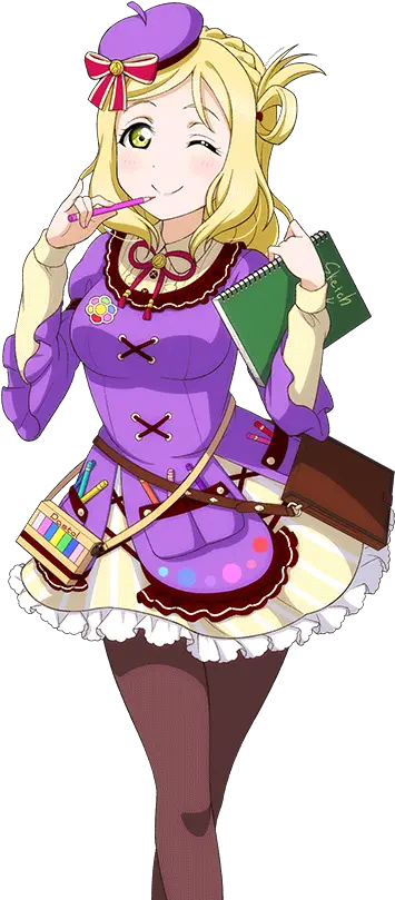  Card Fictional Character Png Mari Ohara Transparent