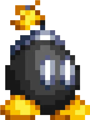  Pixel Art Mario Bob Bob Omb Pixel Art Png Pixel Mario Transparent