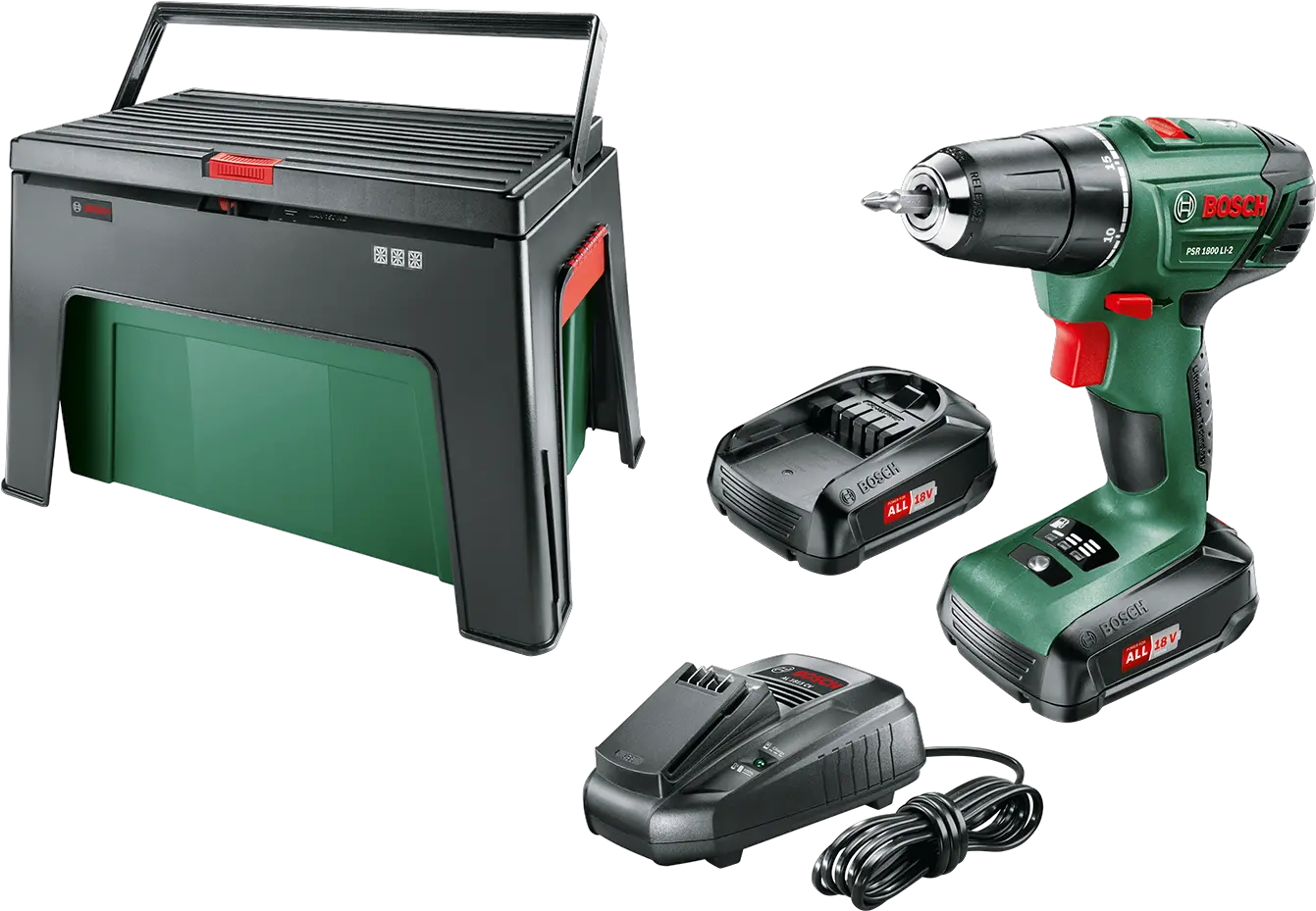  Bosch Psr 1800 Li 2 Cordless Drilldriver Incl Second Psr 1800 Li 2 Png Drill Png