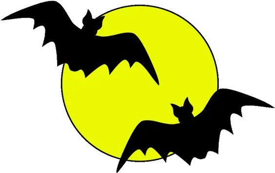  Cartoon Silhouette Character Yellow Bat For Halloween 600x512 Fictional Character Png Bat Silhouette Png