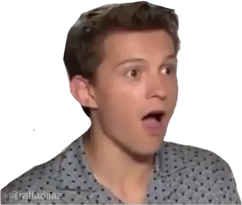  Sticker Maker Tom Holland Cute Tom Holland Surprised Png Tom Holland Png