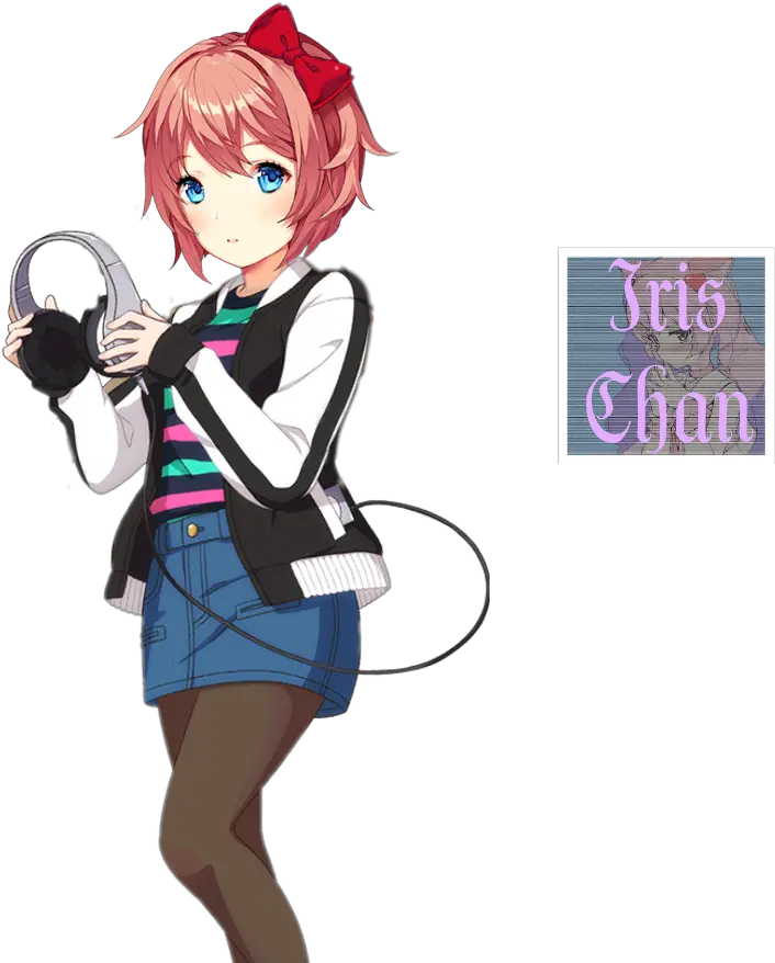  Ddlc Sayori Dokidoki Sprayt Png Sayori Ddlc Transparent Sayori Png