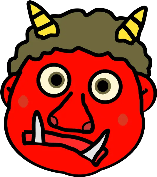  Setsubun Oni Face Free Svg Oni Mask Clip Art Png Oni Png