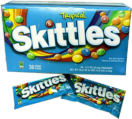  Skittles Tropical Bite Size Candies Skittles Sweets Tropical Skittles Wild Berry Png Skittles Png