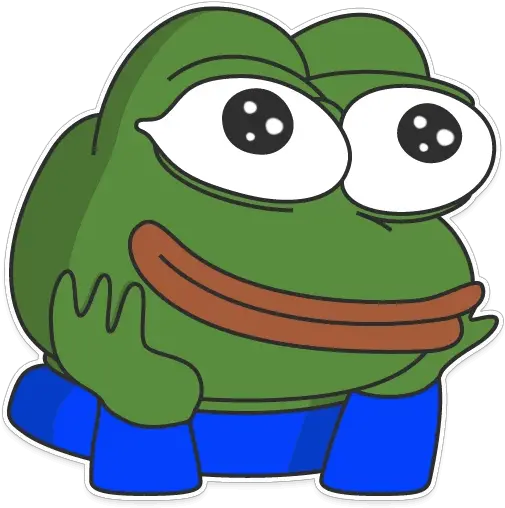  Pepe The Frog Telegram Sticker Decal Pepe Sticker Png Pepe Frog Png