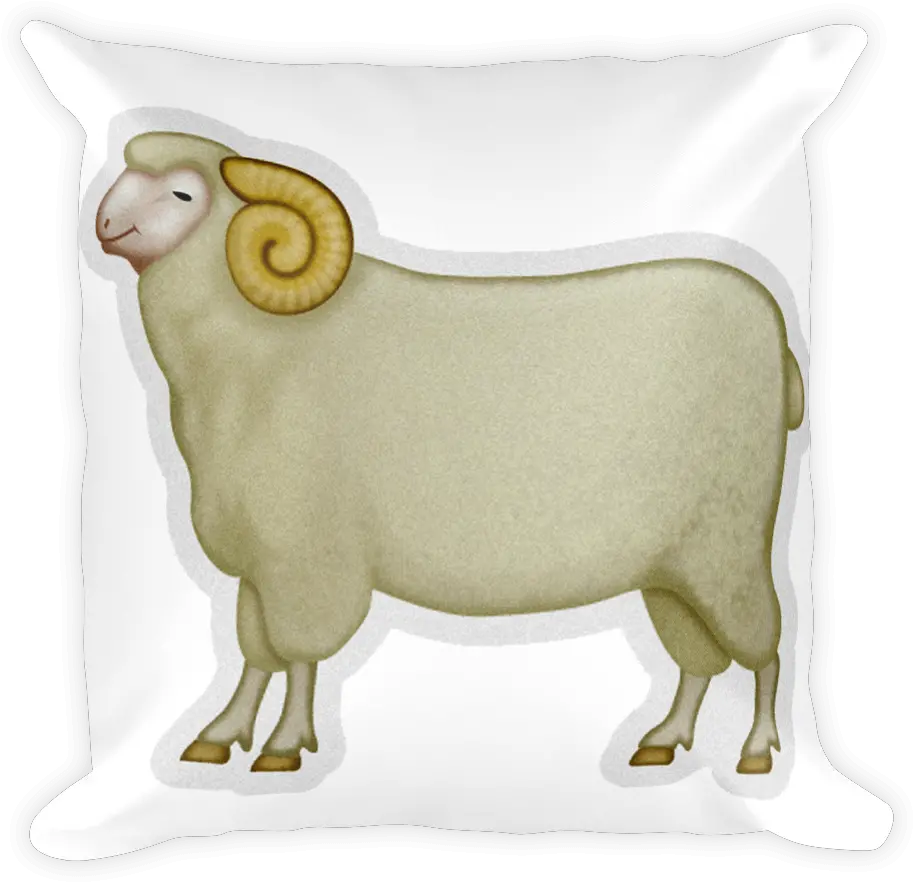  Emoji Pillow Ram Sheep Full Size Png Download Seekpng Cushion Sheep Png