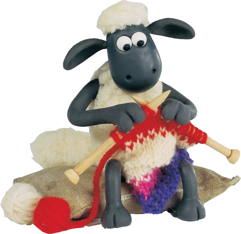  The Benefits Of Knitting Shaun Sheep Yarn Shaun The Sheep Knitting Png Sheep Png