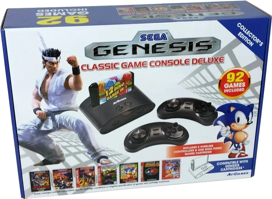  Download The Genesis Console Game Was Bundled With Sega Genesis Classic Game Console Deluxe 92 Png Sega Genesis Png