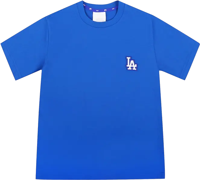  Basic Logo Short Sleeve T Shirt La Dodgers 31ts0503107u Mlb Polo Shirt Png Dodgers Png